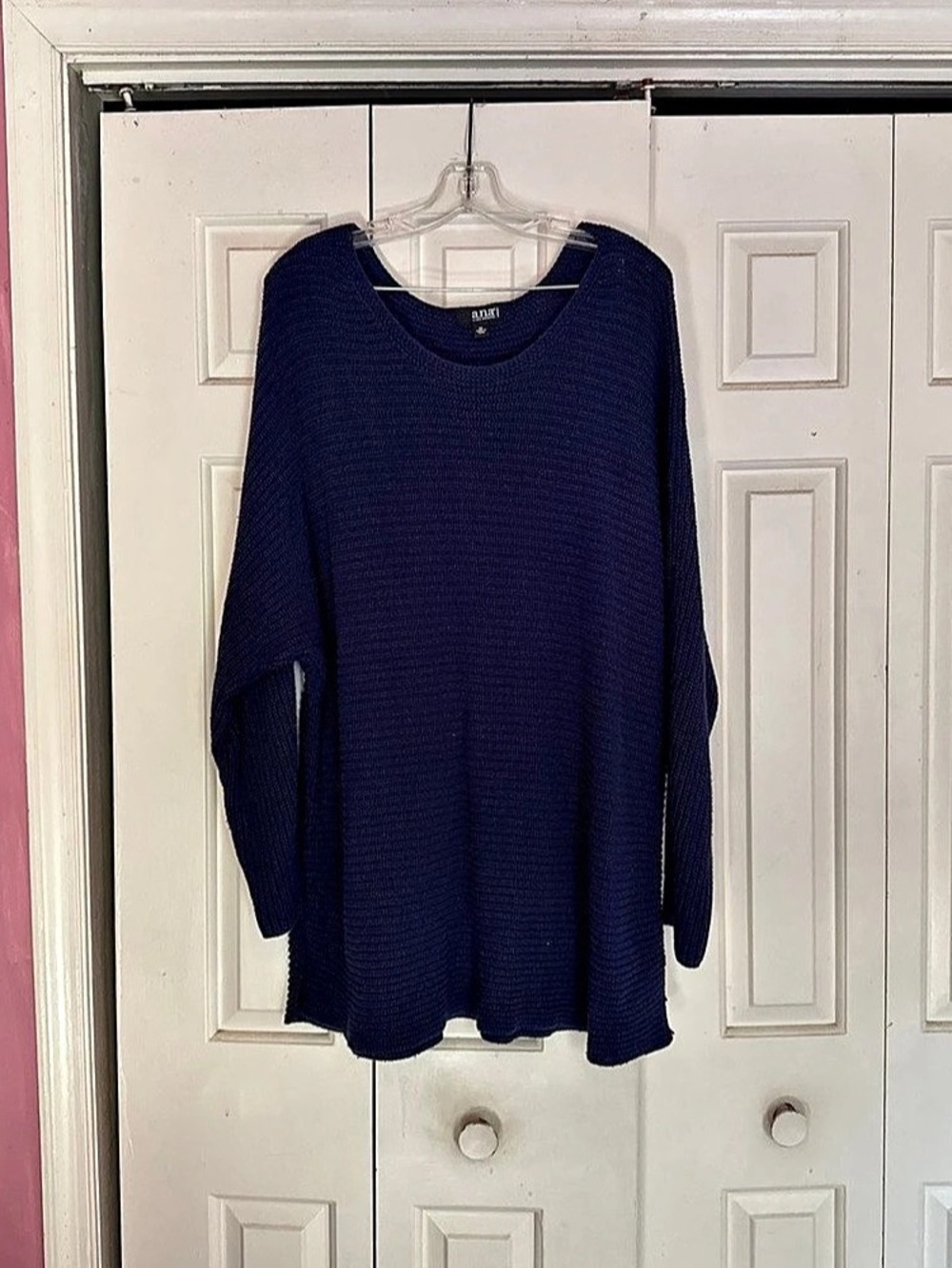 a.n.a Oversized Knit Sweater in Blue Size 3X Like New